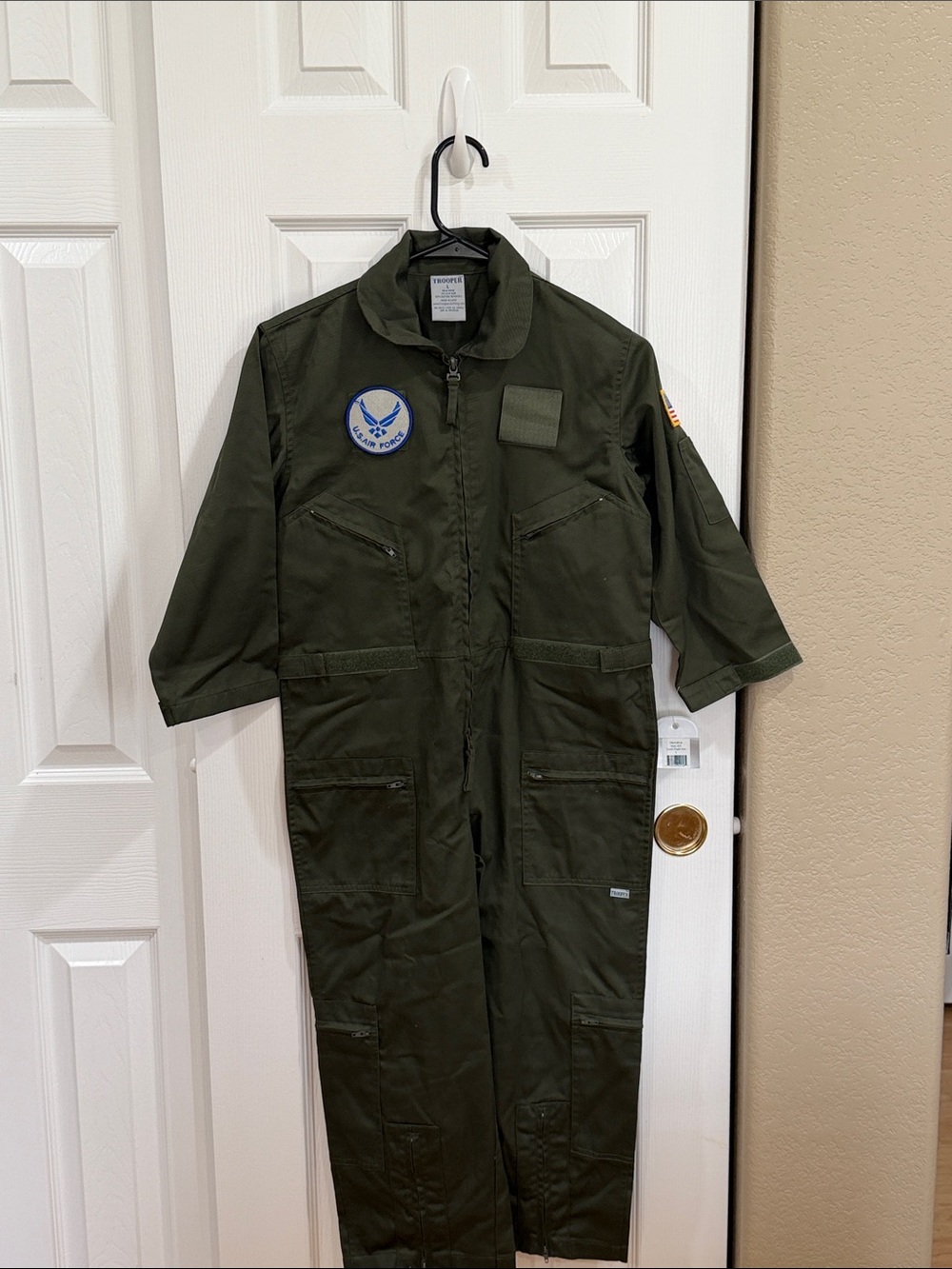 Olive Green flight -Style Coveralls size large